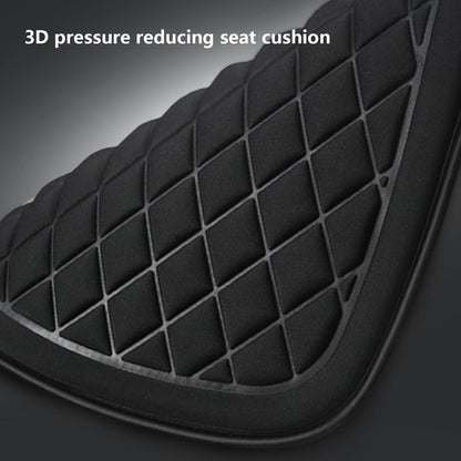 Car Seat Cushion, Driver Seat Cushion with Comfort Memory Foam & Non-Slip Rubber Bottom, Car Seat Pad Works with 95% of Vehicles and Office Chair or Home 17.3" x 18.9" Black