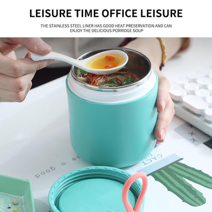 Aufmer Food Warm Thermal Leakproof Vacuum Stainless Reusable Lunch Box Green