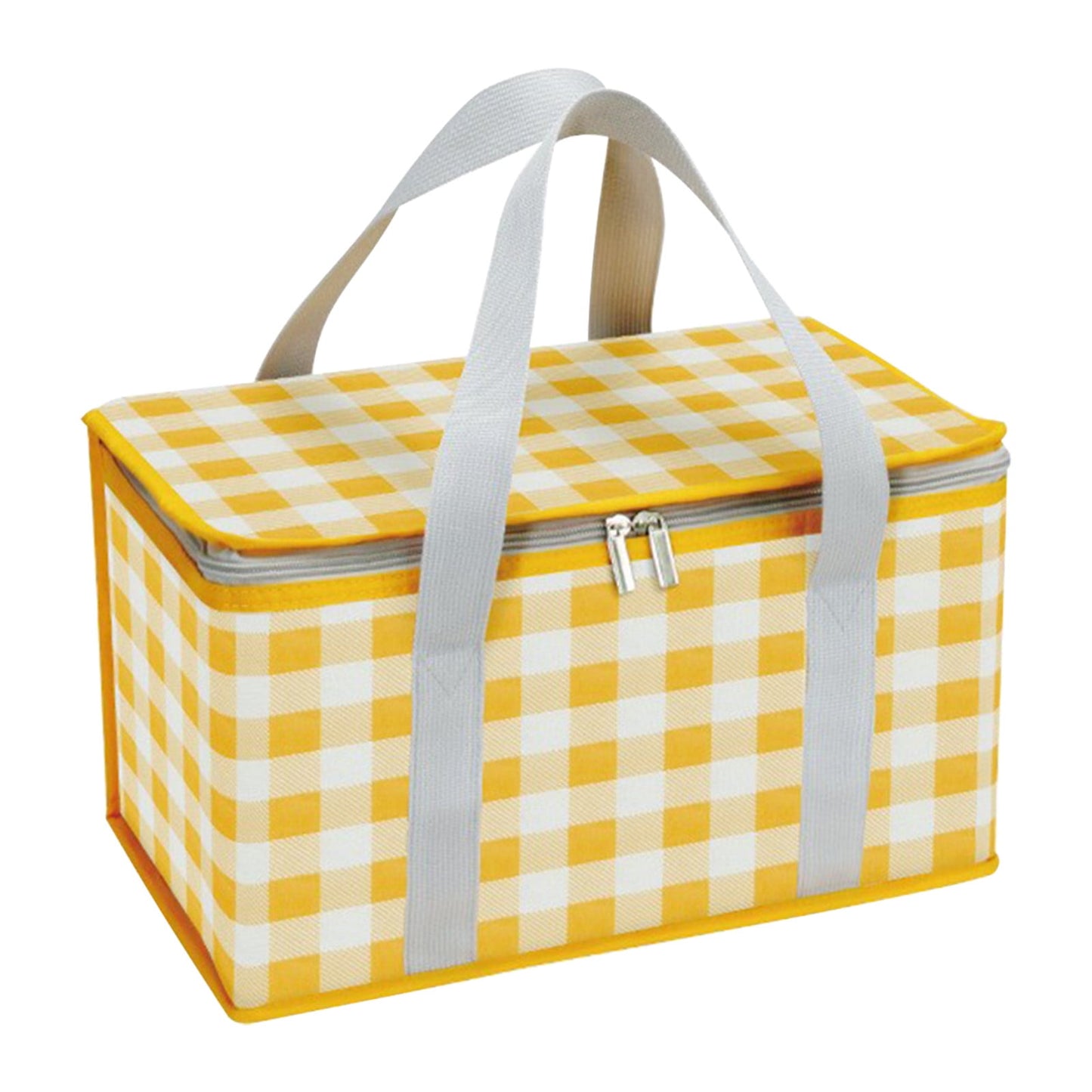 Potrochi Green Insulated Collapsible Cooler Bag for Groceries and Picnics yellow