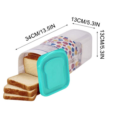 Bread Box with Airtight Lid, Bread Storage Container, Bread Loaf Storage Dispenser, Plastic Sandwich Bread Keeper, White Lid, 1 Pack C Black