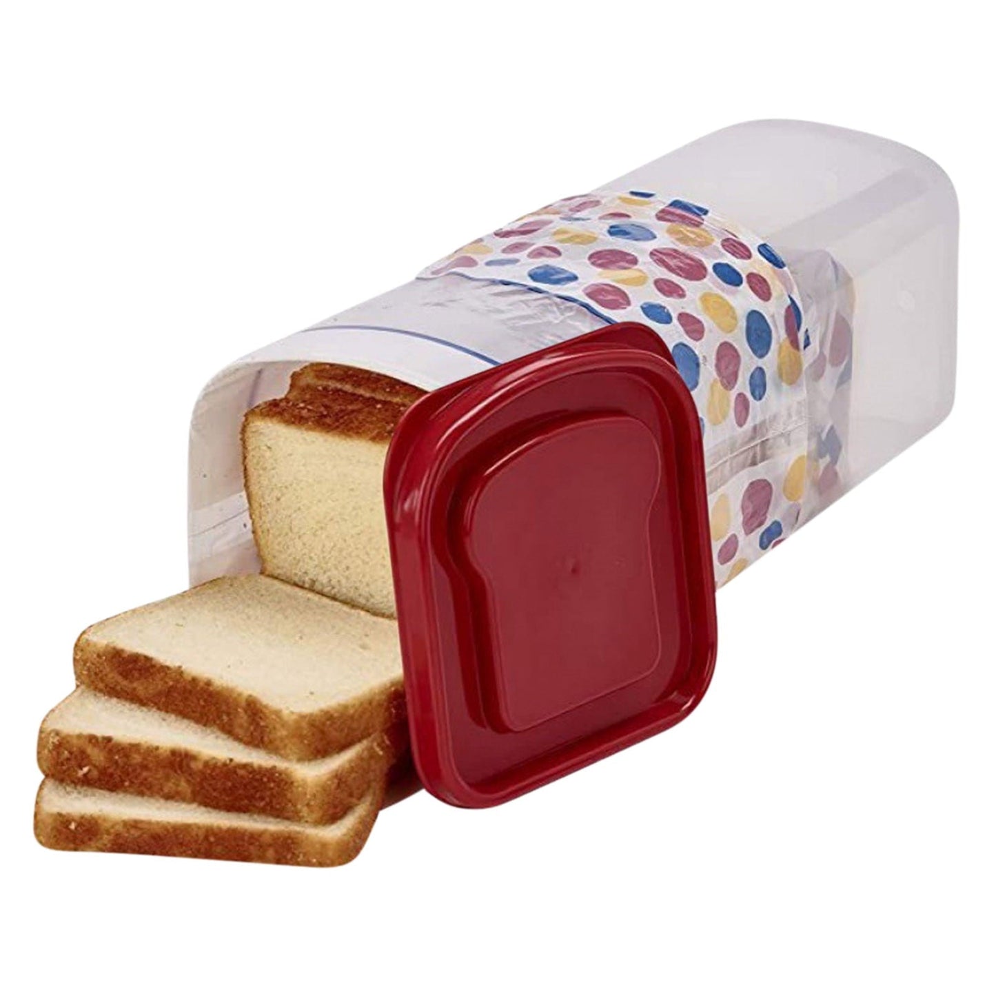 Bread Box with Airtight Lid, Bread Storage Container, Bread Loaf Storage Dispenser, Plastic Sandwich Bread Keeper, White Lid, 1 Pack C Black