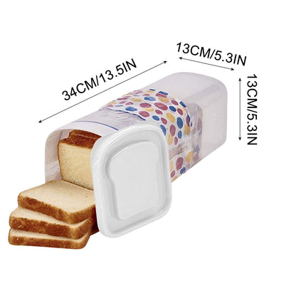 Bread Box with Airtight Lid, Bread Storage Container, Bread Loaf Storage Dispenser, Plastic Sandwich Bread Keeper, White Lid, 1 Pack C Black