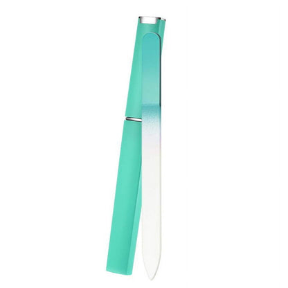3 Pack Glass Nail File, Fingernail File for Natural Nail Professional Manicure Nail Tool Gentle Nail Care