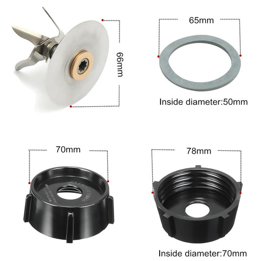 Replacement Parts for Oster Osterizer Blender Cutter Blade Base Bottom Cap Gasket