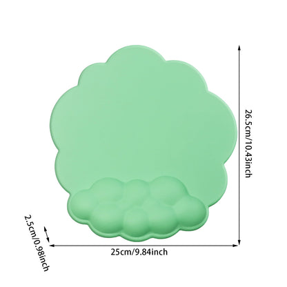 GHSOHS Ergonomic Mouse Pad with Wrist Support Cute Cloud Shape Wrist Pad Memory Cotton Keyboard Hand Rest Non Slip Wrist Pad Non-Slip Mousepad for Computer Laptop as the picture shows