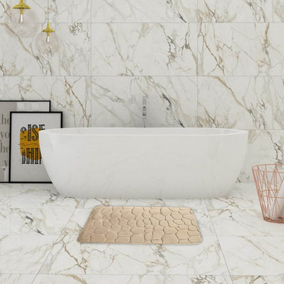 Tyidzon Bathroom Rugs Sets 4 Piece with Toilet Lid Cover, Non-Slip Absorbentb Rugs and Mats for Bathroom, Bath Rug Set Beige