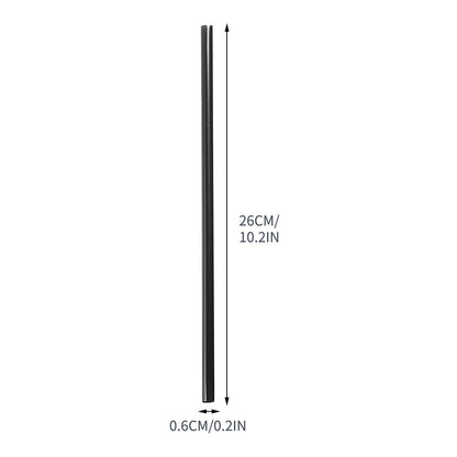 Dmlowu 100Pc 10 Inch Coffee & Cocktail Stirrers/Straws Disposable Plastic Sip Stir Swizzle Sticks - Black