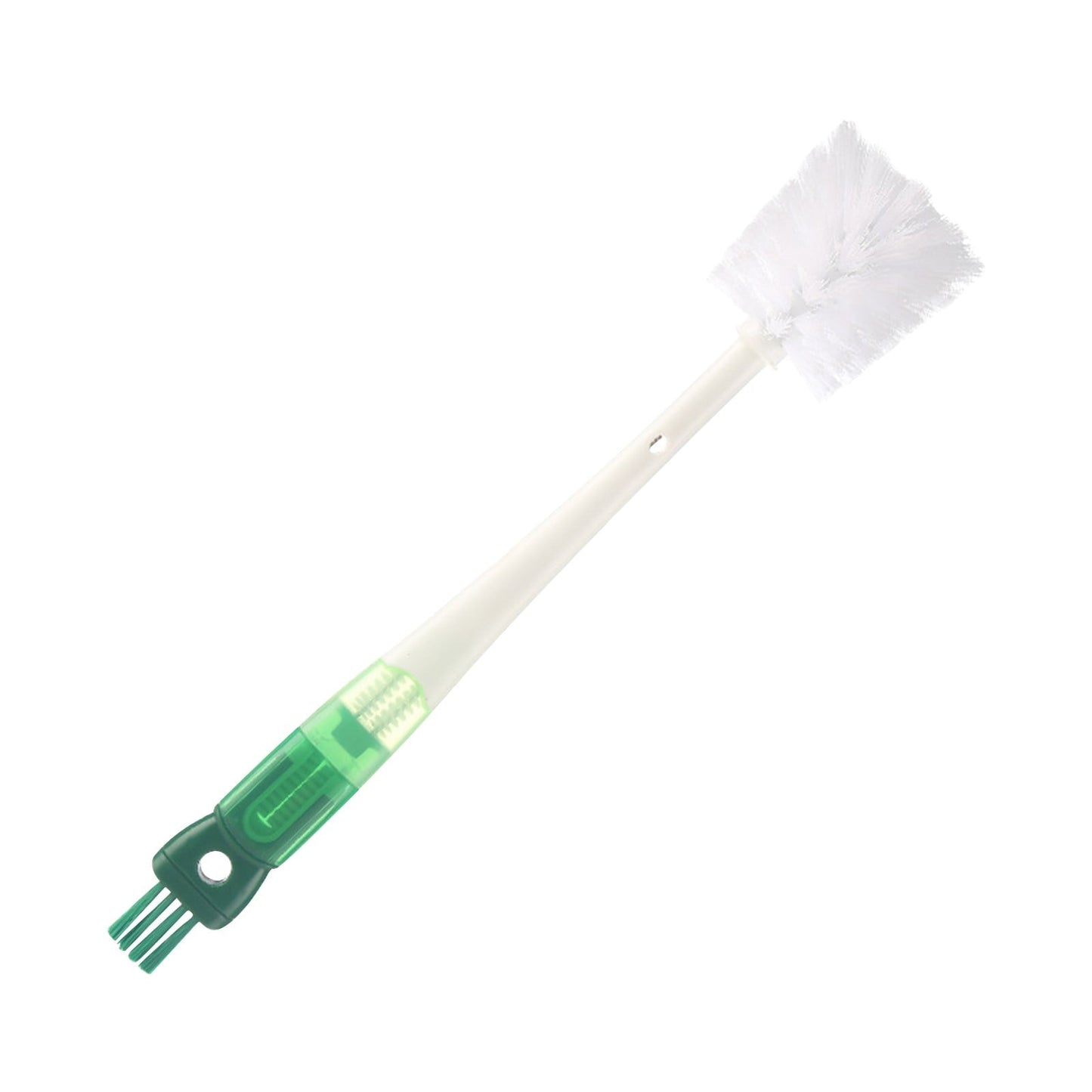 Dmlowu Bottle Brush, 14 Inch Long Handle Water Bottle Scrubbing Brush, Built for Cleaning Sport Bottles, Water Bottles, Coffee Mugs, Wine Decanters, Tea Kettles Green
