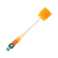 Dmlowu Bottle Brush, 14 Inch Long Handle Water Bottle Scrubbing Brush, Built for Cleaning Sport Bottles, Water Bottles, Coffee Mugs, Wine Decanters, Tea Kettles Orange