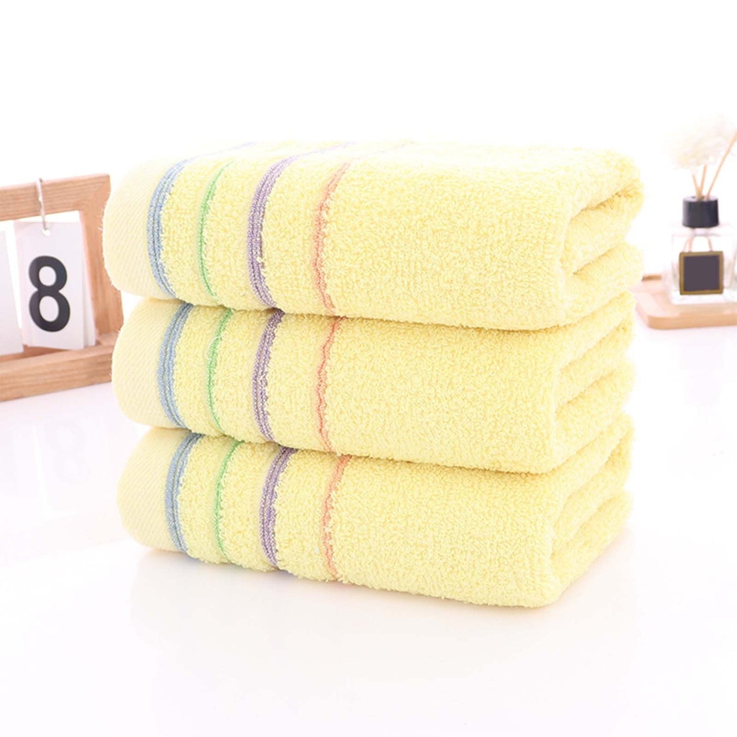 Clearance Under $1 Boovnll Hand Towels, 10x20" Super Soft & Absorbent Solid Color Quick Dry Microfiber Cotton Towels, Thicken Hand Towels for Bathroom, Kitchen, Hotel, Pool, Daily Use, Towels J