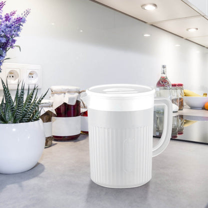 Tyidzon Juice Pitcher with Lids for Fridge, Water Jug for Teas, Juices & Iced Beverages - Fridge & Dishwasher Safe A