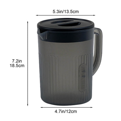 Tyidzon Juice Pitcher with Lids for Fridge, Water Jug for Teas, Juices & Iced Beverages - Fridge & Dishwasher Safe D