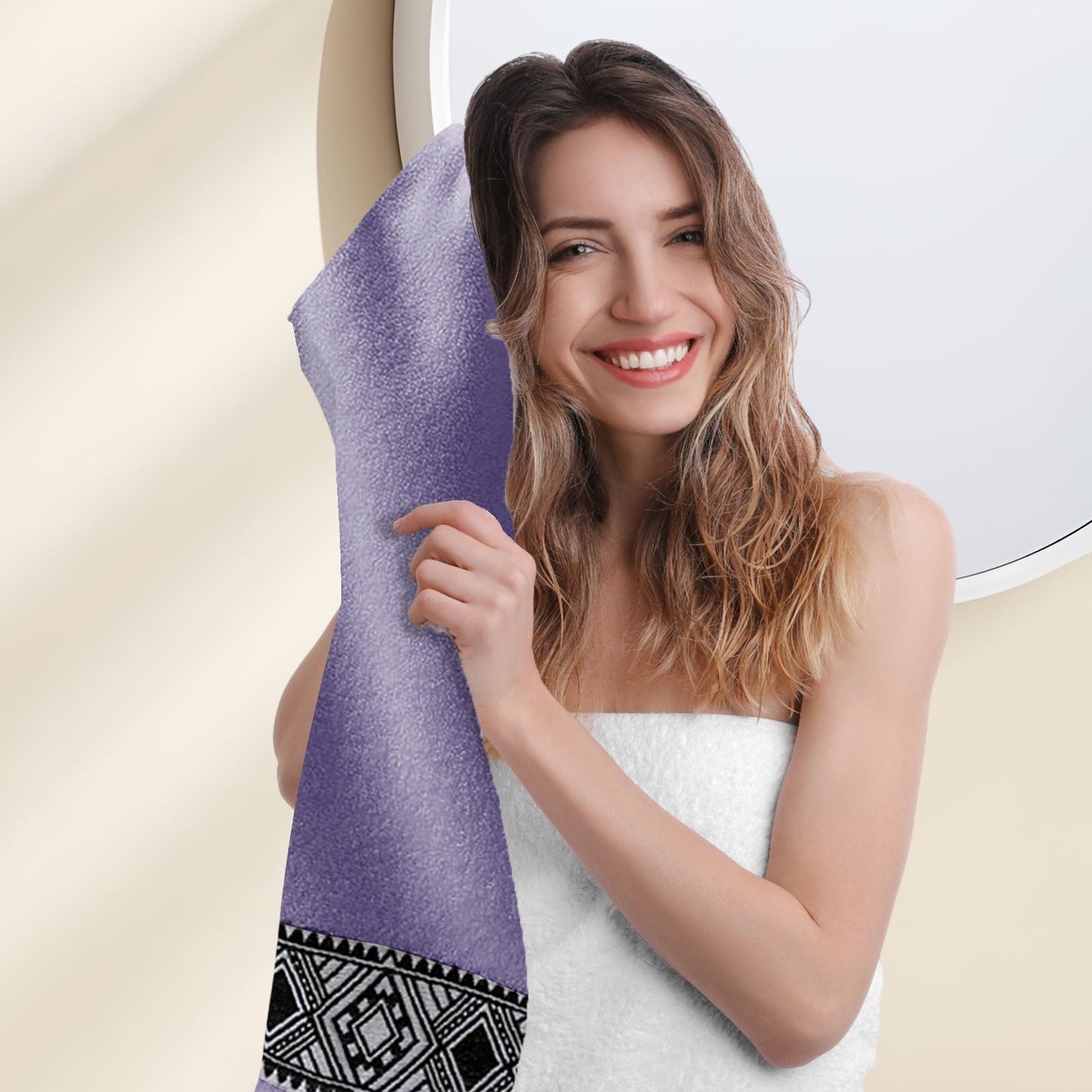 Dmlowu Luxury Bath Towels, Soft Highly Absorbent Quicker Dry Cotton Towels, Towels for Bathroom Gym, Shower, Hotel #23