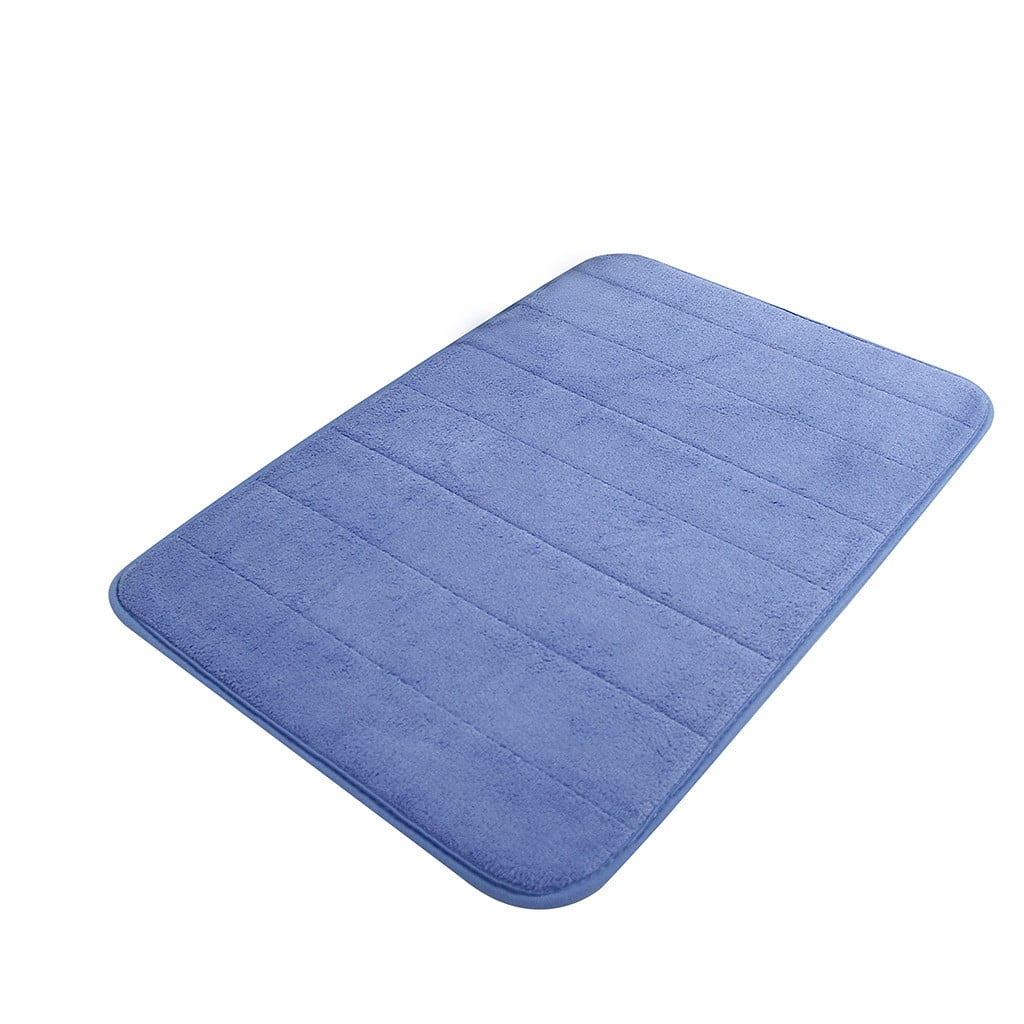 Tyidzon Soft Absorbent Bath Mat Non Slip Bathroom Rugs Quick Dry Washable Bathroom Rug for Home Bathroom Entrance Shower Floor 20 x 32 Inch Blue