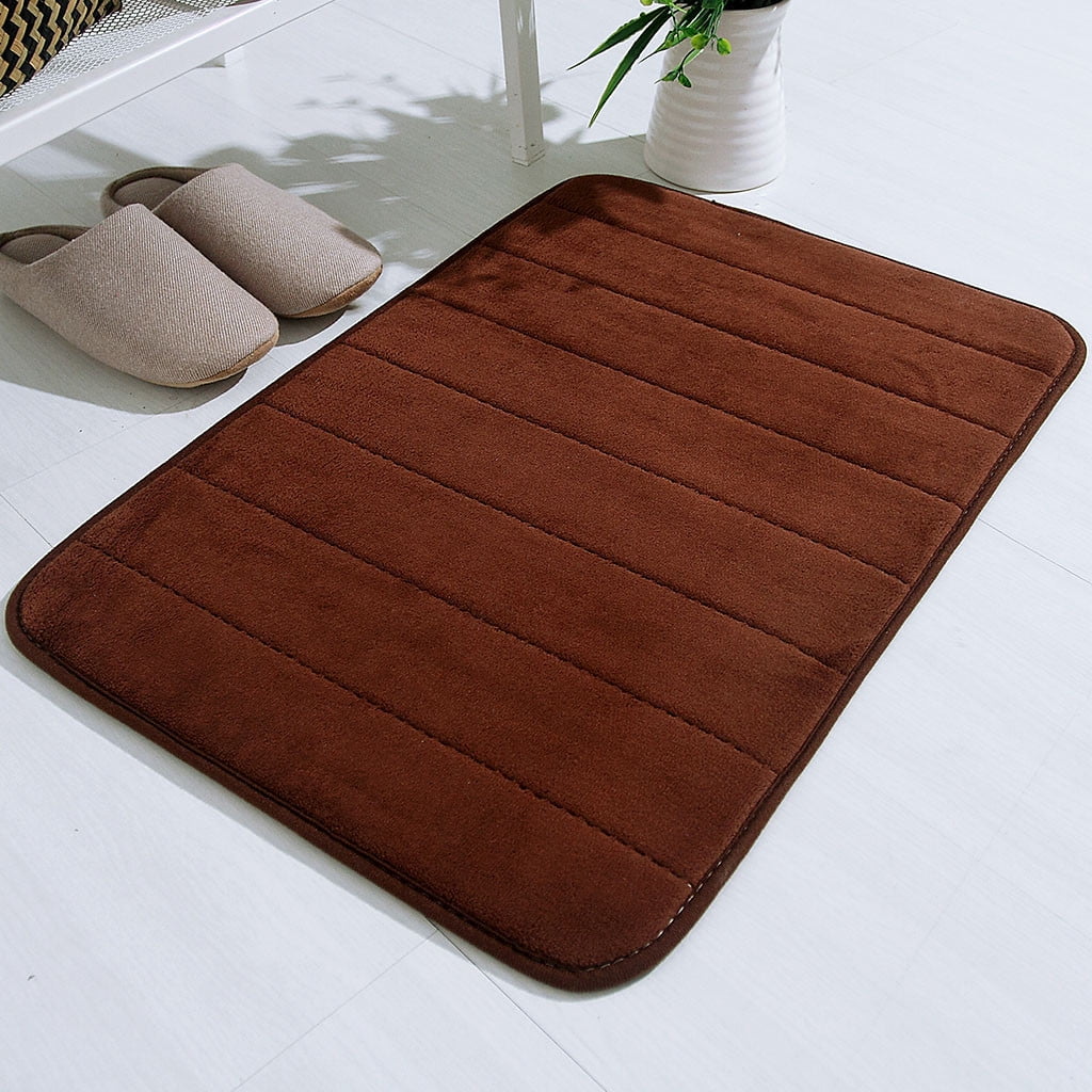 Tyidzon Soft Absorbent Bath Mat Non Slip Bathroom Rugs Quick Dry Washable Bathroom Rug for Home Bathroom Entrance Shower Floor 20 x 32 Inch Coffee