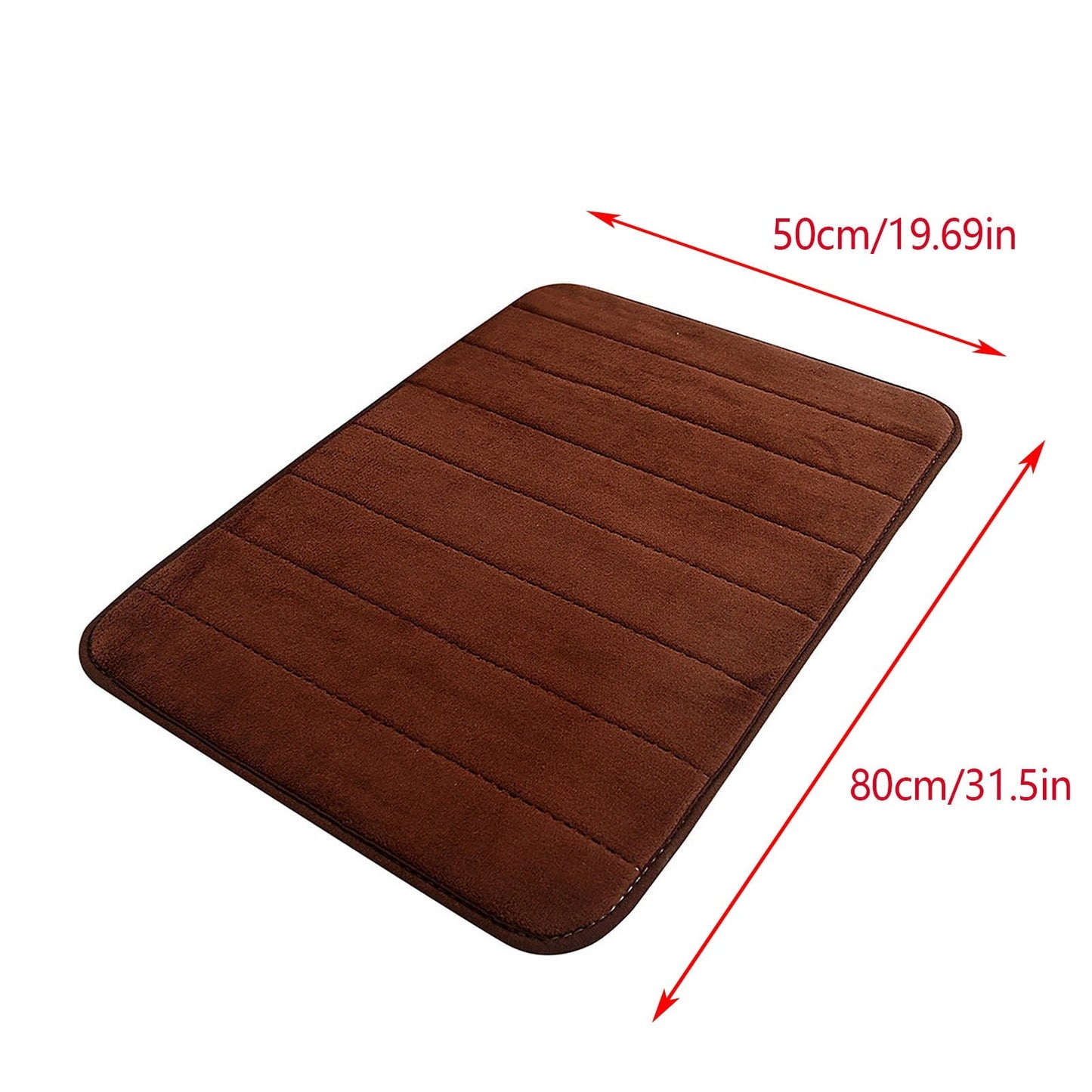 Tyidzon Soft Absorbent Bath Mat Non Slip Bathroom Rugs Quick Dry Washable Bathroom Rug for Home Bathroom Entrance Shower Floor 20 x 32 Inch Coffee