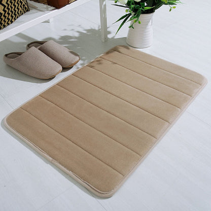 Tyidzon Soft Absorbent Bath Mat Non Slip Bathroom Rugs Quick Dry Washable Bathroom Rug for Home Bathroom Entrance Shower Floor 20 x 32 Inch Khaki