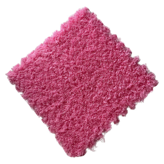 Tyidzon Puzzle Carpet Squares Soft Furry Play Mat Tiles for Home Playroom Decoration Cozy Climbing Area Rug for Kids Family Activity Spaces, Gray Hot Pink
