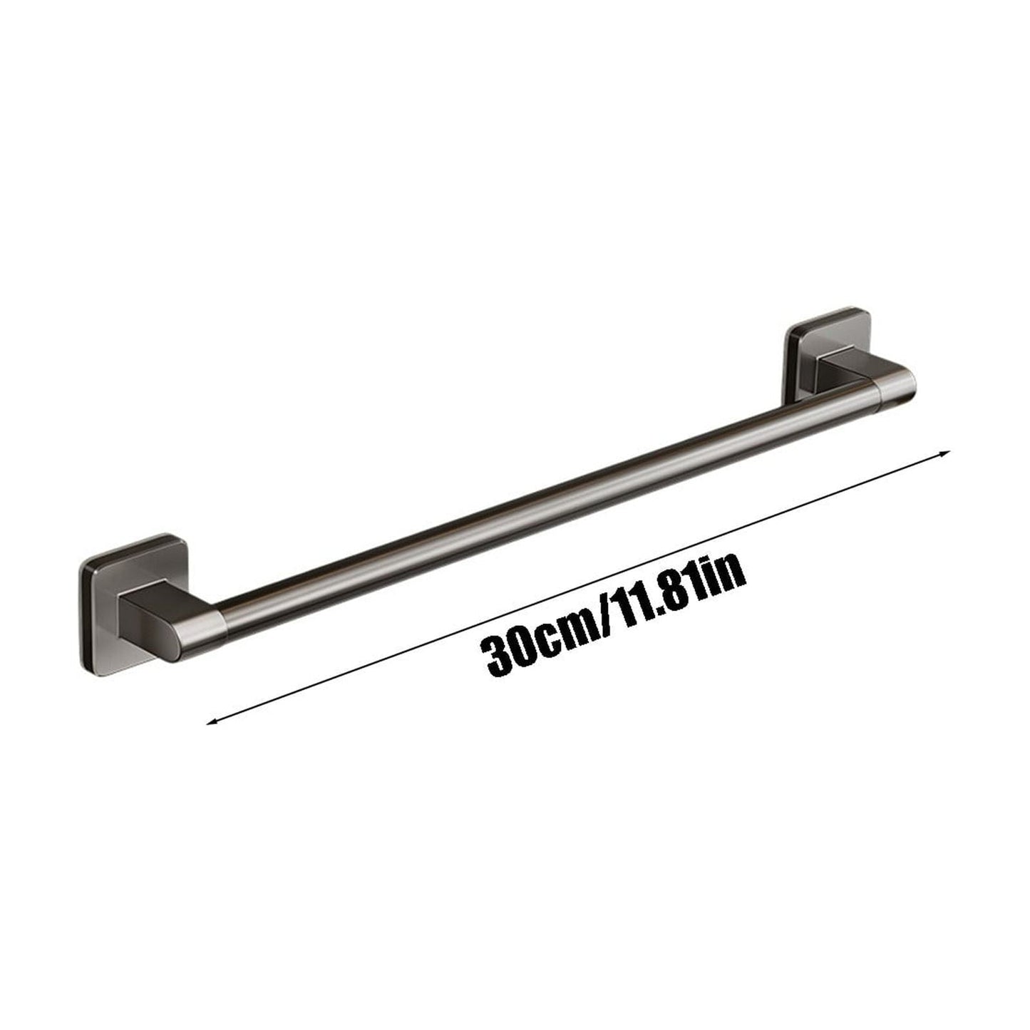 Tyidzon Hand Towel Bar 12" Stainless Steel Heavy Duty Towel Racks for Bathroom Wall Mounted, Home Decor Space-Saving Towel Rod Gray