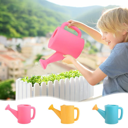 Dmlowu Watering Can 700ml Plastic Kids Watering Can Light-Weight Watering Can Indoor Plants for Artificial Plants Outdoor Garden Flowers Live Plants, Sturdy Gardening Watering Can for Kids Blue