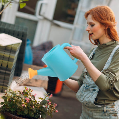 Dmlowu Watering Can 700ml Plastic Kids Watering Can Light-Weight Watering Can Indoor Plants for Artificial Plants Outdoor Garden Flowers Live Plants, Sturdy Gardening Watering Can for Kids Blue