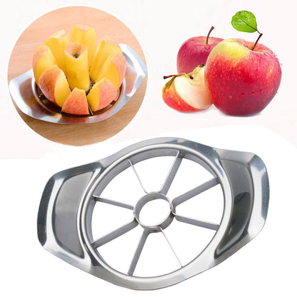 PALIFEUR Stainless Steel Apple Slicer Easy Cut Apple Corer 8-Slice Thin Apple Slicer and Corer Classic Apple Cutter Sturdy，Easy to Use,Time-Savi Silver