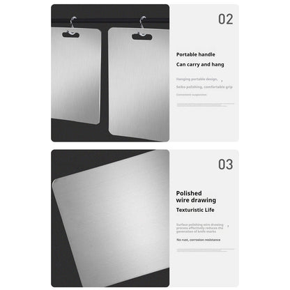 PALIFEUR Cutting Board Non Toxic Steel Cutting Boards for Kitchen, Different Sizes & Non Slip Handles, Servicealbe Non Stick Chopping Board A