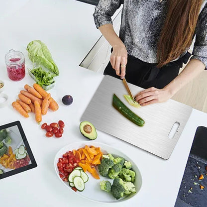 PALIFEUR Cutting Board Non Toxic Steel Cutting Boards for Kitchen, Different Sizes & Non Slip Handles, Servicealbe Non Stick Chopping Board A