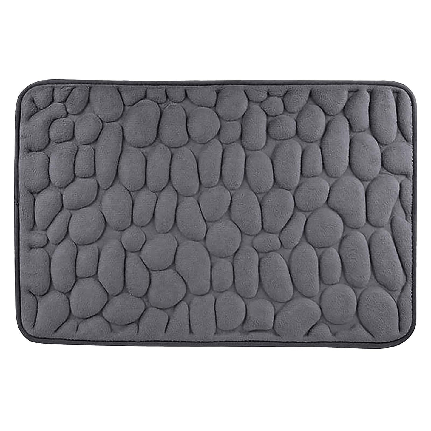 Dmlowu Bathroom Rugs - Ultra Absorbent Non-Slip Floor Bath Mat, Super Soft Shower Mat for Bath Tub, Machine Washable 16x24" (Brown) #C-Dark Gray