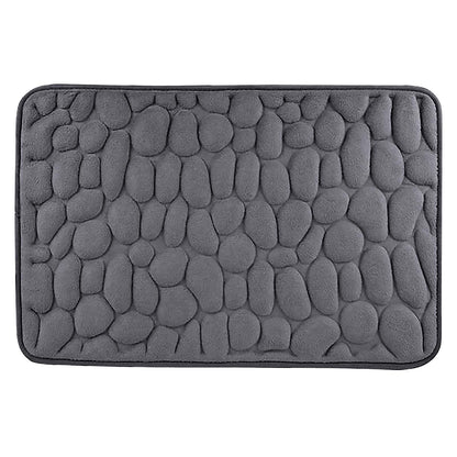 Dmlowu Bathroom Rugs - Ultra Absorbent Non-Slip Floor Bath Mat, Super Soft Shower Mat for Bath Tub, Machine Washable 16x24" (Brown) #C-Dark Gray