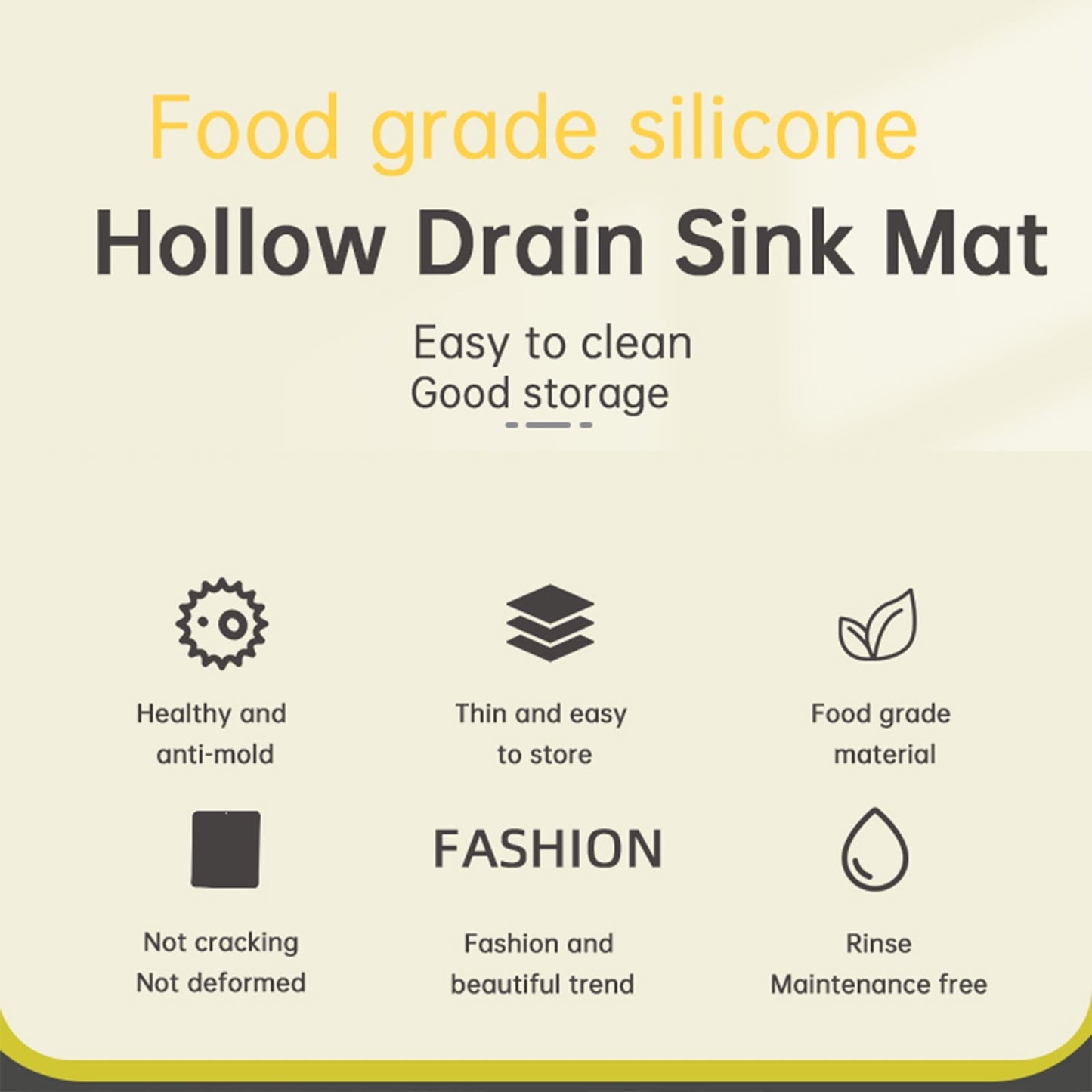 PALIFEUR Sink Protectors for Kitchen Sink, Silicone Kitchen Sink Mat, 13.6" x 15.6" Sink Mat Protects Sink from Stains, Damage, Scratches, Dishwasher Safe Sink Grids, Sink Mat, for Kitchen Black