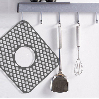 PALIFEUR Sink Protectors for Kitchen Sink, Silicone Kitchen Sink Mat, 13.6" x 15.6" Sink Mat Protects Sink from Stains, Damage, Scratches, Dishwasher Safe Sink Grids, Sink Mat, for Kitchen Black