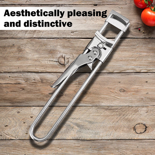 1 Counts Jar Opener for Weak Hands, Multifunctional Adjustable Can Opener, Stainless Steel Jar Lid Opener Bottle Opener Tool for Seniors with Arthritis, Manual Jar Gripper for Kitchen