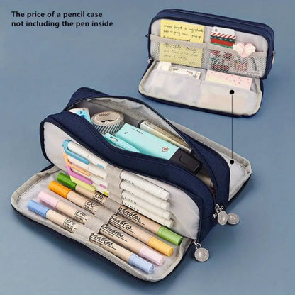 PALIFEUR Pencil Case Large Capacity Pencil Pouch, Multi-layer Aesthetic Pen Bag, Sturdy Multifunctional Pencil Bag, Pencil Box, Sky Blue