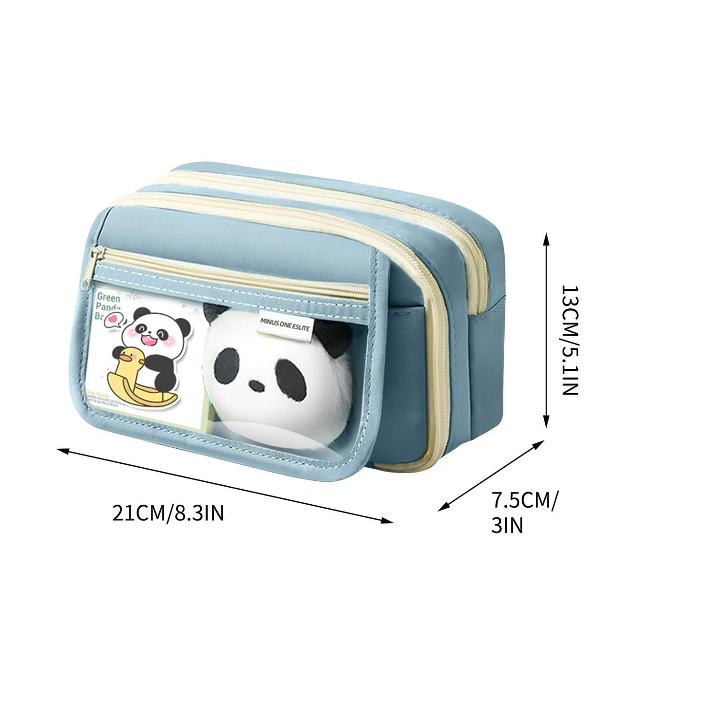 PALIFEUR Pencil Case Large Capacity Pencil Pouch, Multi-layer Aesthetic Pen Bag, Sturdy Multifunctional Pencil Bag, Pencil Box, Sky Blue Z-1-Blue