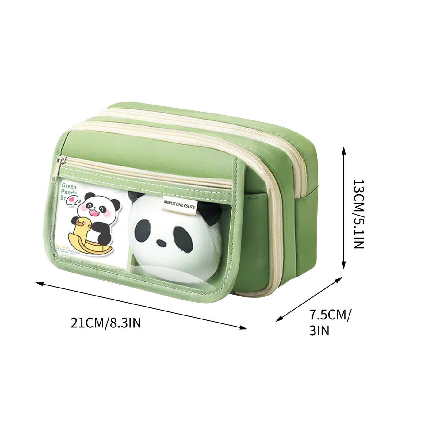 PALIFEUR Pencil Case Large Capacity Pencil Pouch, Multi-layer Aesthetic Pen Bag, Sturdy Multifunctional Pencil Bag, Pencil Box, Sky Blue Z-1-Green