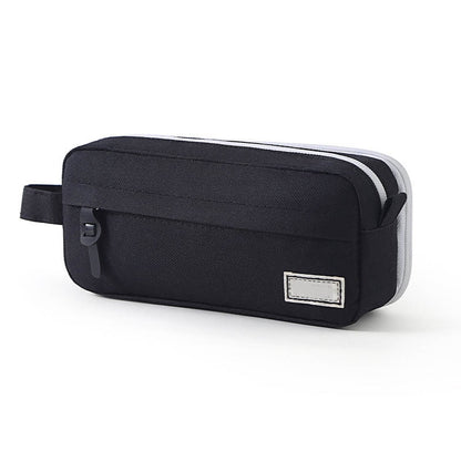 PALIFEUR Pencil Case Large Capacity Pencil Pouch, Multi-layer Aesthetic Pen Bag, Sturdy Multifunctional Pencil Bag, Pencil Box, Sky Blue Z-3-Black