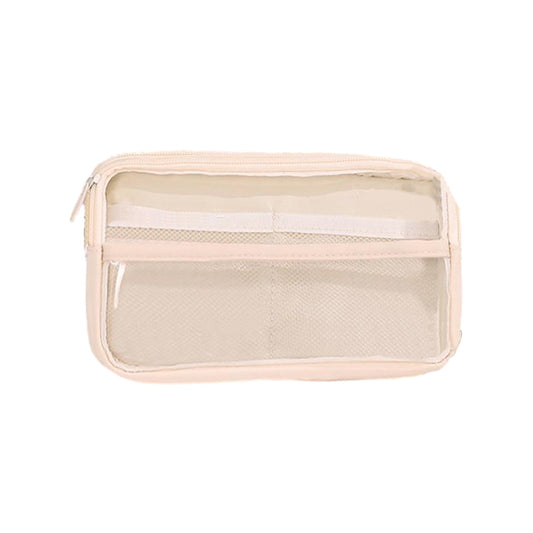 PALIFEUR Pencil Case Large Capacity Pencil Pouch, Multi-layer Aesthetic Pen Bag, Sturdy Multifunctional Pencil Bag, Pencil Box, Sky Blue Z-4-White