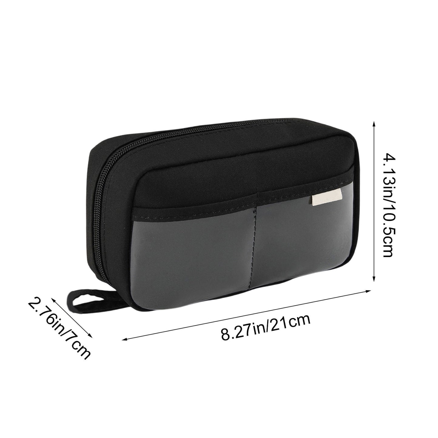 PALIFEUR Pencil Case Large Capacity Pencil Pouch, Multi-layer Aesthetic Pen Bag, Sturdy Multifunctional Pencil Bag, Pencil Box, Sky Blue Z-5-Black