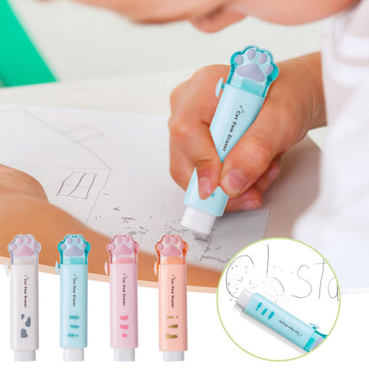 Tyidzon Erasers for Pencils 2 Pack, Cute Pencil Erasers for Office, Erasers for Drawing Sketching White