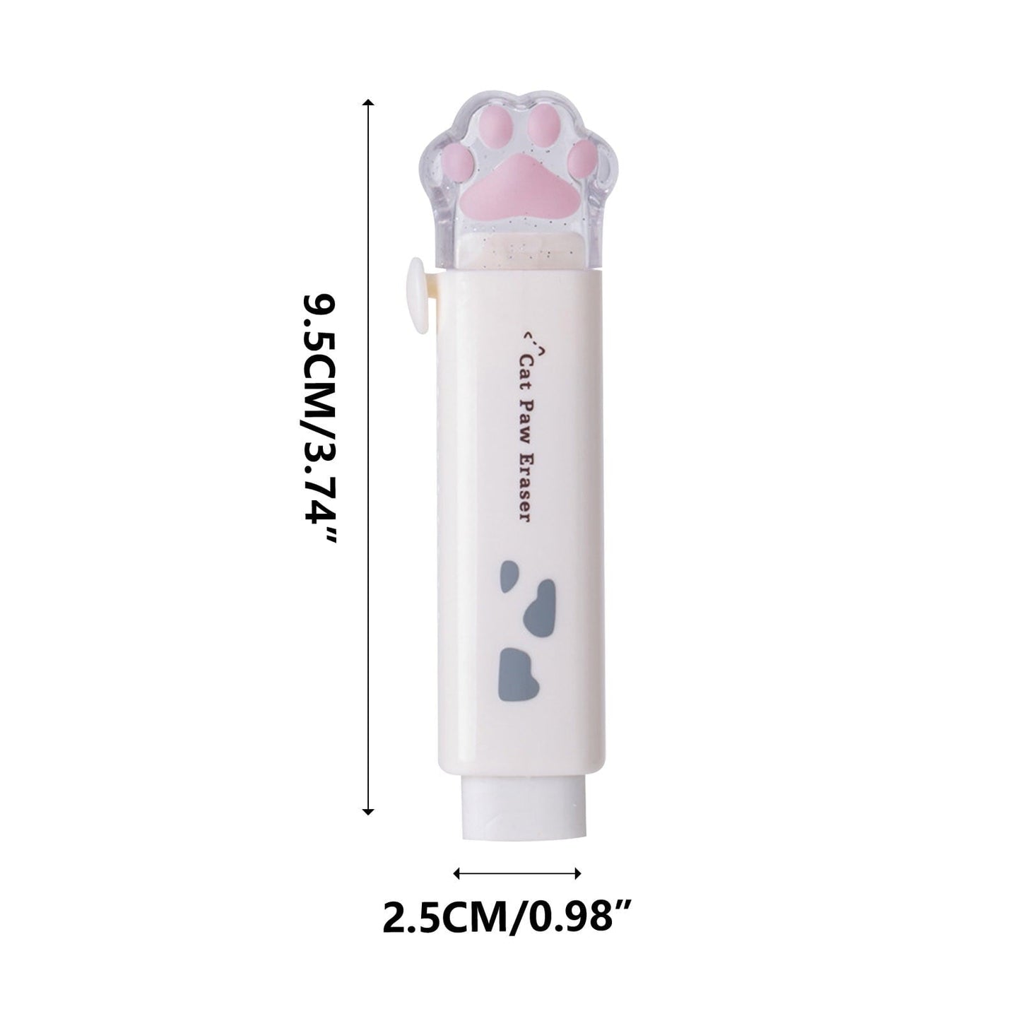 Tyidzon Erasers for Pencils 2 Pack, Cute Pencil Erasers for Office, Erasers for Drawing Sketching White