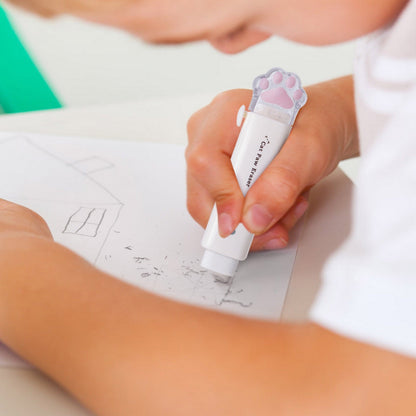 Tyidzon Erasers for Pencils 2 Pack, Cute Pencil Erasers for Office, Erasers for Drawing Sketching White