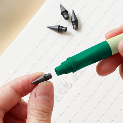 Tyidzon Forever Pencils for Writing, No Need Sharpened Pencil Cute Inkless Everlasting Pencil for Sketching, Replace Mechanical Pen for Sketch, Drawing and Writing Green
