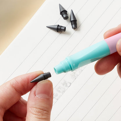 Tyidzon Forever Pencils for Writing, No Need Sharpened Pencil Cute Inkless Everlasting Pencil for Sketching, Replace Mechanical Pen for Sketch, Drawing and Writing Pink