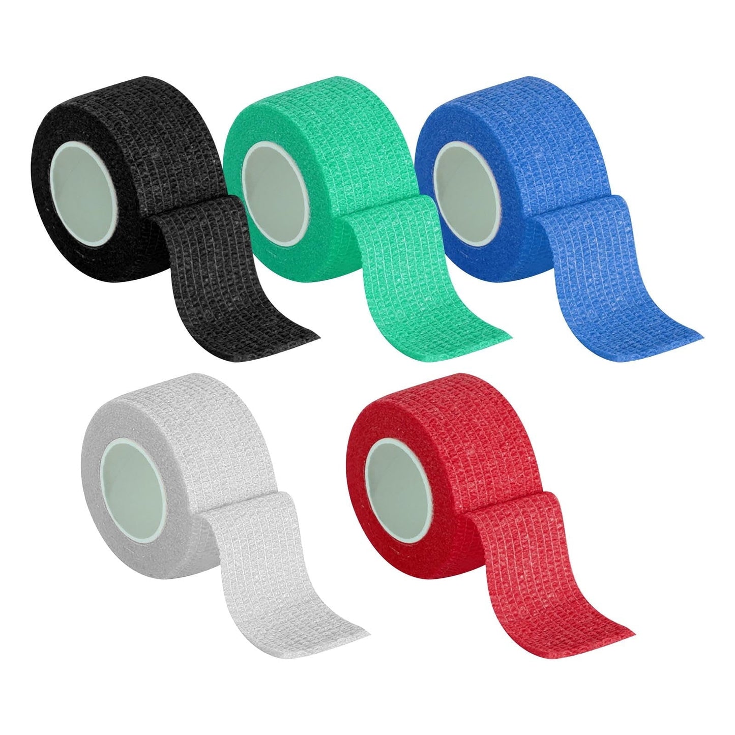 Tyidzon 3 Rolls Kinesiology Tape, 3 Colors 1 Inch x 14.8 Feet Athletic Tape, Elastic Muscle Tape, Sports Tape, Thumb, Finger, Wrist, Ankle, Knee Tape for Exercise and Daily Use Black