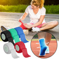 Tyidzon 3 Rolls Kinesiology Tape, 3 Colors 1 Inch x 14.8 Feet Athletic Tape, Elastic Muscle Tape, Sports Tape, Thumb, Finger, Wrist, Ankle, Knee Tape for Exercise and Daily Use Blue