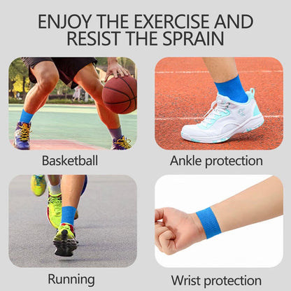 Tyidzon 3 Rolls Kinesiology Tape, 3 Colors 1 Inch x 14.8 Feet Athletic Tape, Elastic Muscle Tape, Sports Tape, Thumb, Finger, Wrist, Ankle, Knee Tape for Exercise and Daily Use Blue