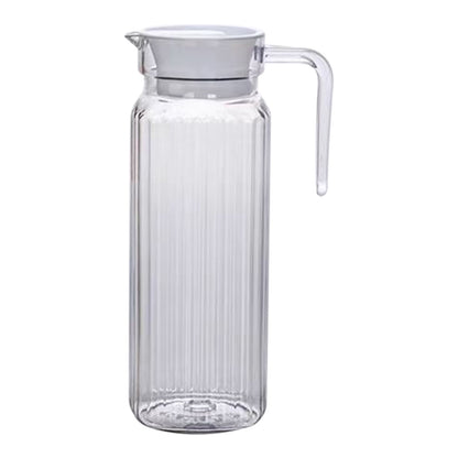 PALIFEUR Water Pitcher with Lid, 2 L Plastic Pitcher for Tea & Juice Water, Hot/Cold Water Jug, Tea Pitcher, Juice Pitcher, 13.5 x 7.2 x 4.7 Inch Z-3-Clear