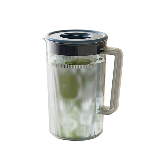 PALIFEUR Water Pitcher with Lid, 2 L Plastic Pitcher for Tea & Juice Water, Hot/Cold Water Jug, Tea Pitcher, Juice Pitcher, 13.5 x 7.2 x 4.7 Inch Z-7-Blue