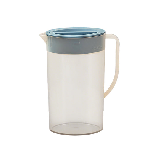 PALIFEUR Water Pitcher with Lid, 2 L Plastic Pitcher for Tea & Juice Water, Hot/Cold Water Jug, Tea Pitcher, Juice Pitcher, 13.5 x 7.2 x 4.7 Inch Z-8-Blue